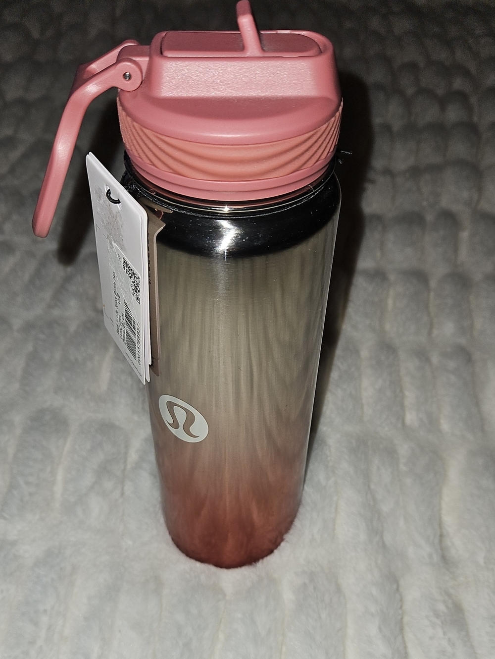 Lululemon Pink Gradient Stainless Steel Water Bottle